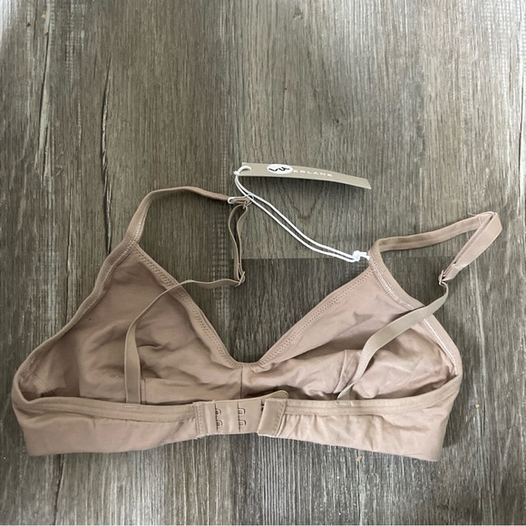 NWT Everlane The Cotton Bralette S Agave Burnt Sugar Tan Bra Wireless Intimates - Picture 2 of 3